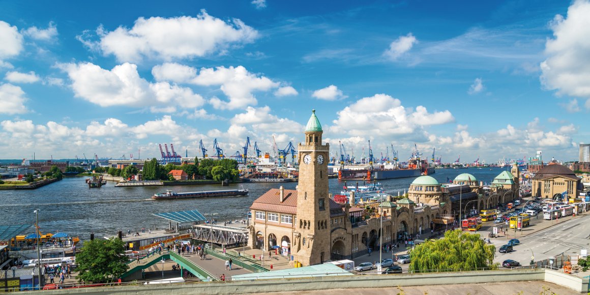 Hafenpanorama von Hamburg