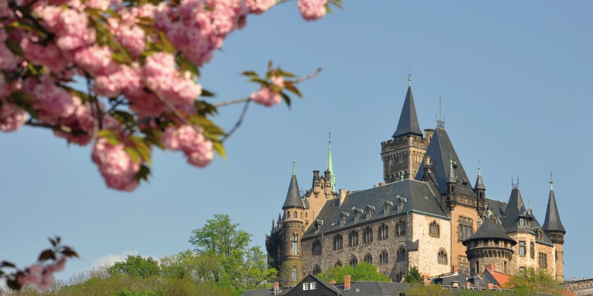 Schloss Wernigerode im Frühling
