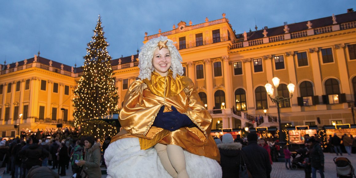 Weihnachtsmarkt auf Schloss Schönbrunn in Wien