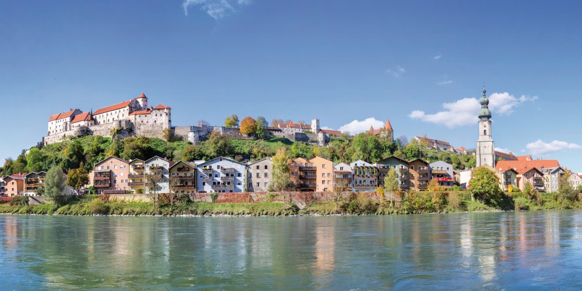 Blick auf Burghausen