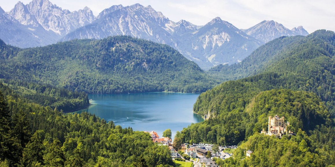 Blick auf Schloss Hohenschwangau