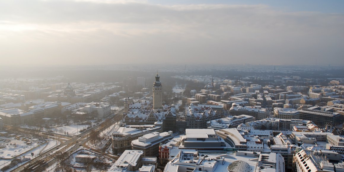 Winterpanorama Leipzig