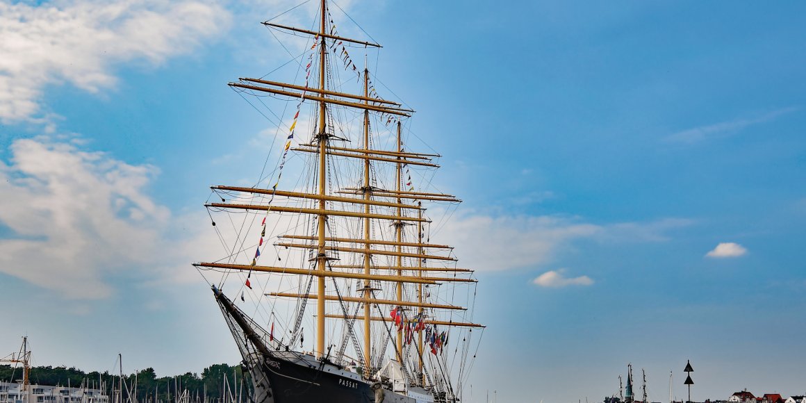 Viermastbark PASSAT in Travemünde