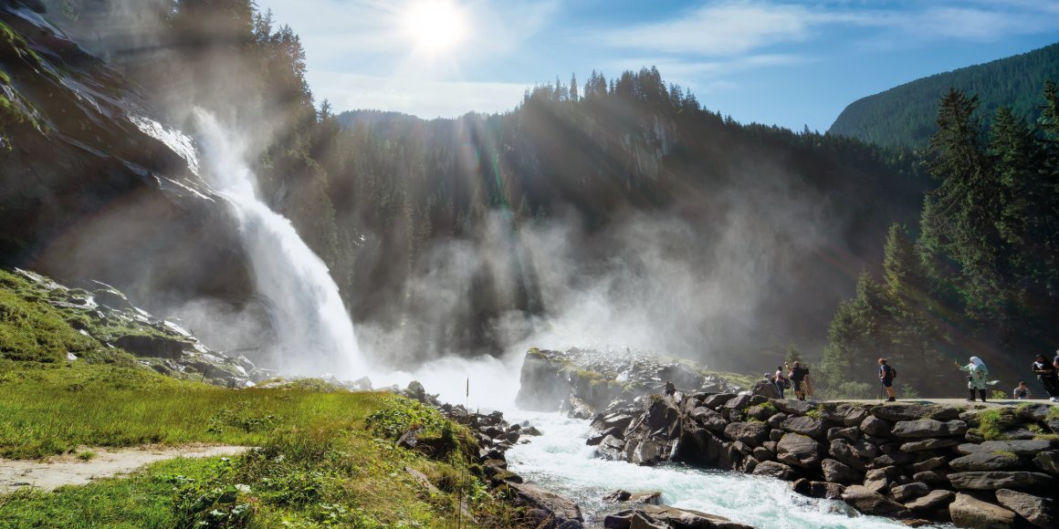 an den Krimmler Wasserfällen