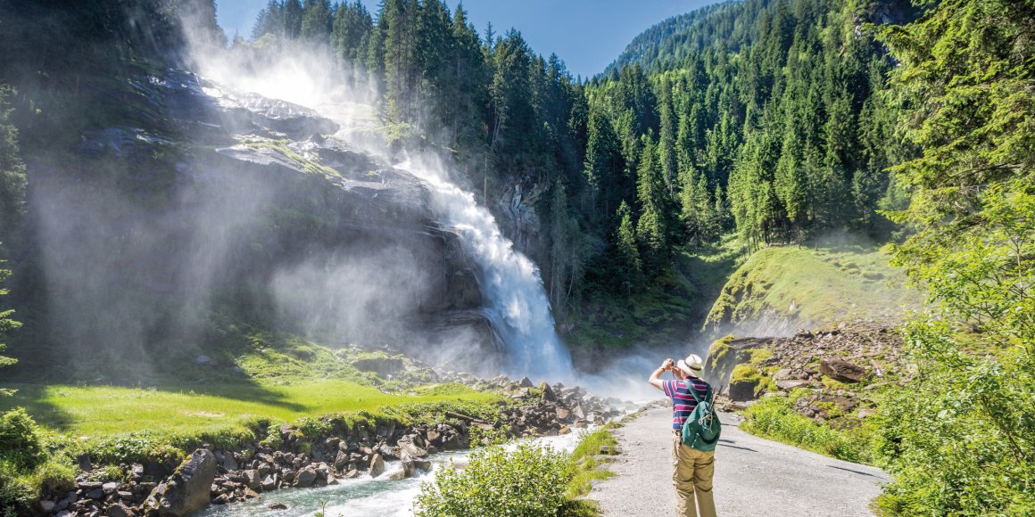 an den Krimmler Wasserfällen