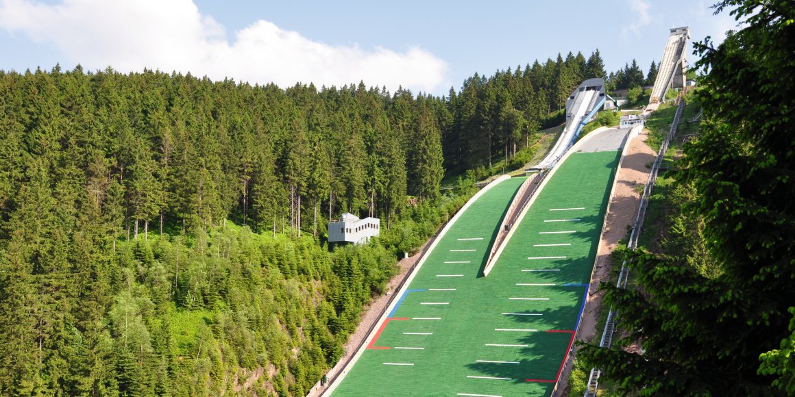Sprungschanzen im Kanzlersgrund bei Oberhof