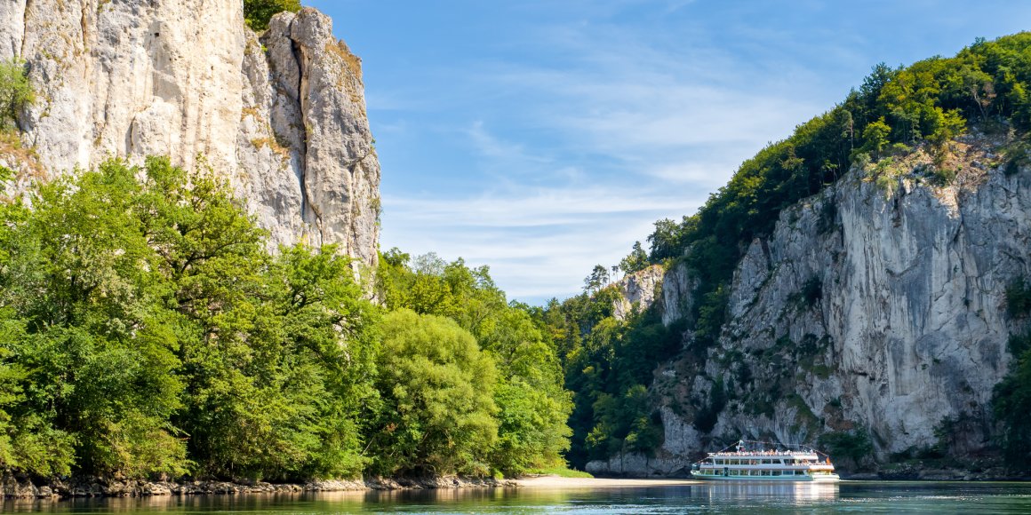 Donaudurchbruch beim Kloster Weltenburg