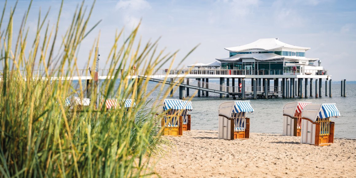 Blick auf die Seebrücke in Timmensdorfer Strand