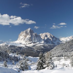 Winterlandschaft in den Dolomiten