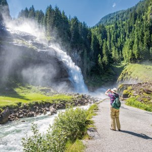 an den Krimmler Wasserfällen