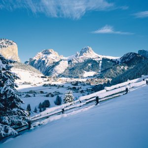 Winterpanorama Grödnertal