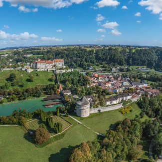 Blick auf Burghausen