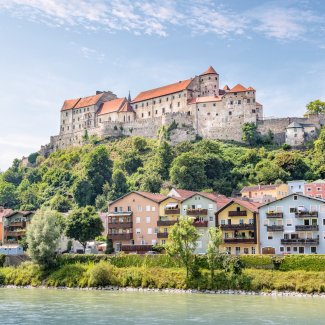 Blick auf Burghausen