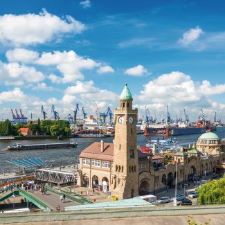 Hafenpanorama von Hamburg