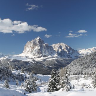 Winterlandschaft in den Dolomiten