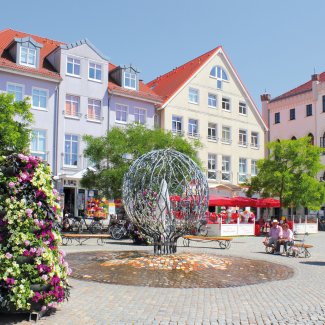 Rathausplatz in Waren an der Müritz