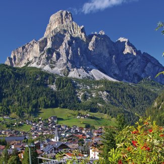 Blick auf Corvara