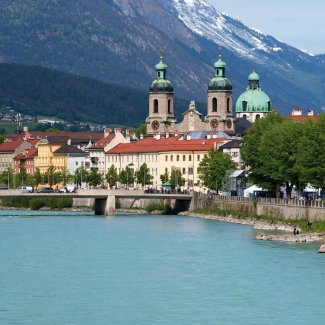 Blick auf die Altstadt von Innsbruck