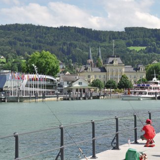 Hafen von Bregenz am Bodensee