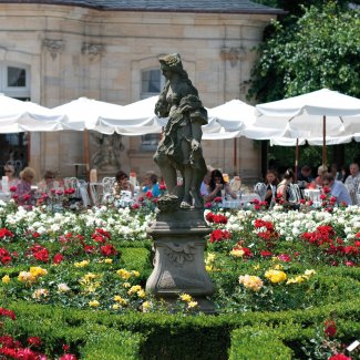 Rosengarten am Residenzschloss Bamberg