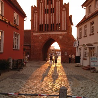 Wassertor bei Sonnenuntergang