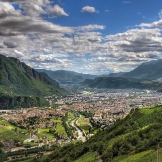 Blick auf Bozen