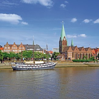 Weserpromenade Schlachte in Bremen