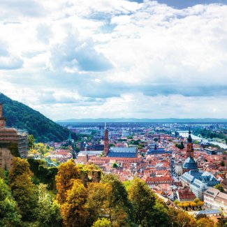 Panoramablick auf das wunderschöne Heidelberg