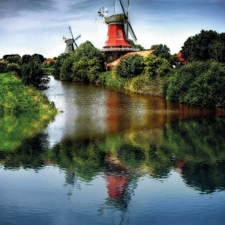 Zwillingsmühlen von Greetsiel