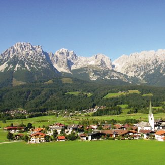 Ellmau Ortsansicht Sommer