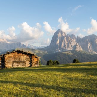 Blick auf den Langkofel