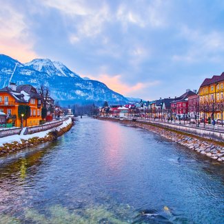 Sonnenuntergang in Bad Ischl
