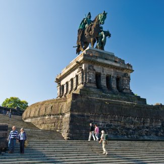 Kaiser-Wilhelm-Denkmal auf dem Deutschen Eck in Koblenz