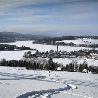 Winter in Frymburk, Lipno Stausee