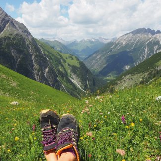Wanderpause im Lechtal
