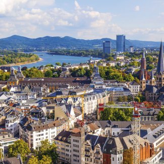 Blick auf die "Alte Bundeshauptstadt" Bonn