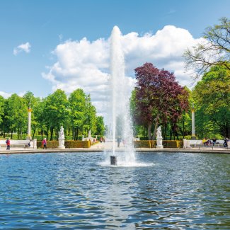 Brunnen im Sanssouci Park in Potsdam