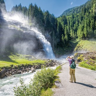 an den Krimmler Wasserfällen
