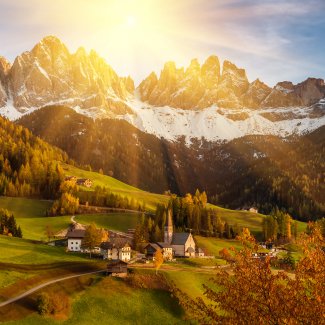 Blick auf das herbstliche St. Magdalena