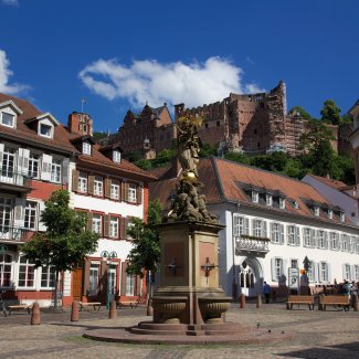 Heidelberger Kornmarkt und Schloss