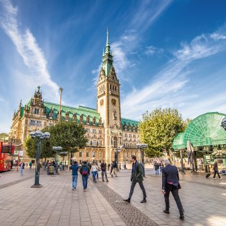 Rathausplatz in Hamburg