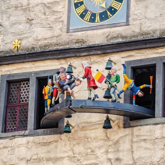 Glockenspiel mit Eisenbart in Hann.-Münden