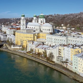 Blick auf das winterliche Passau