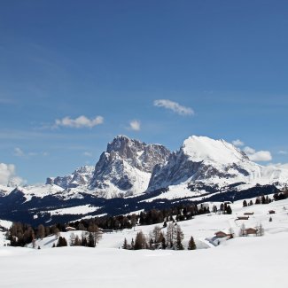Seiser Alm Panorama im Winter 