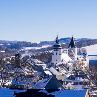 Blick auf Schloss Schwarzenberg