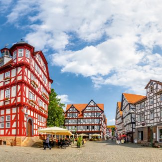 Rathaus und Marktplatz Melsungen