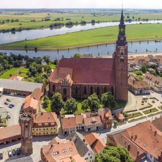 Blück über Tangermünde