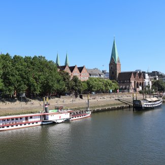 Die Weser in Bremen