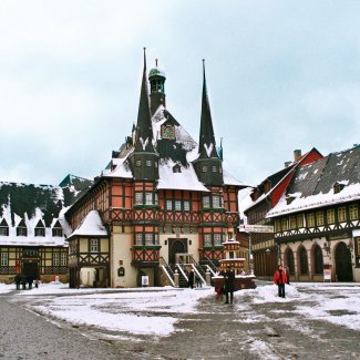 Winterstimmung am Wernigeroder Rathaus
